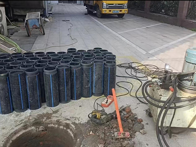 徐州PE置换管厂家 DN315置换管 非开挖管短管置换